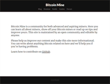 Tablet Screenshot of bitcoinmine.com